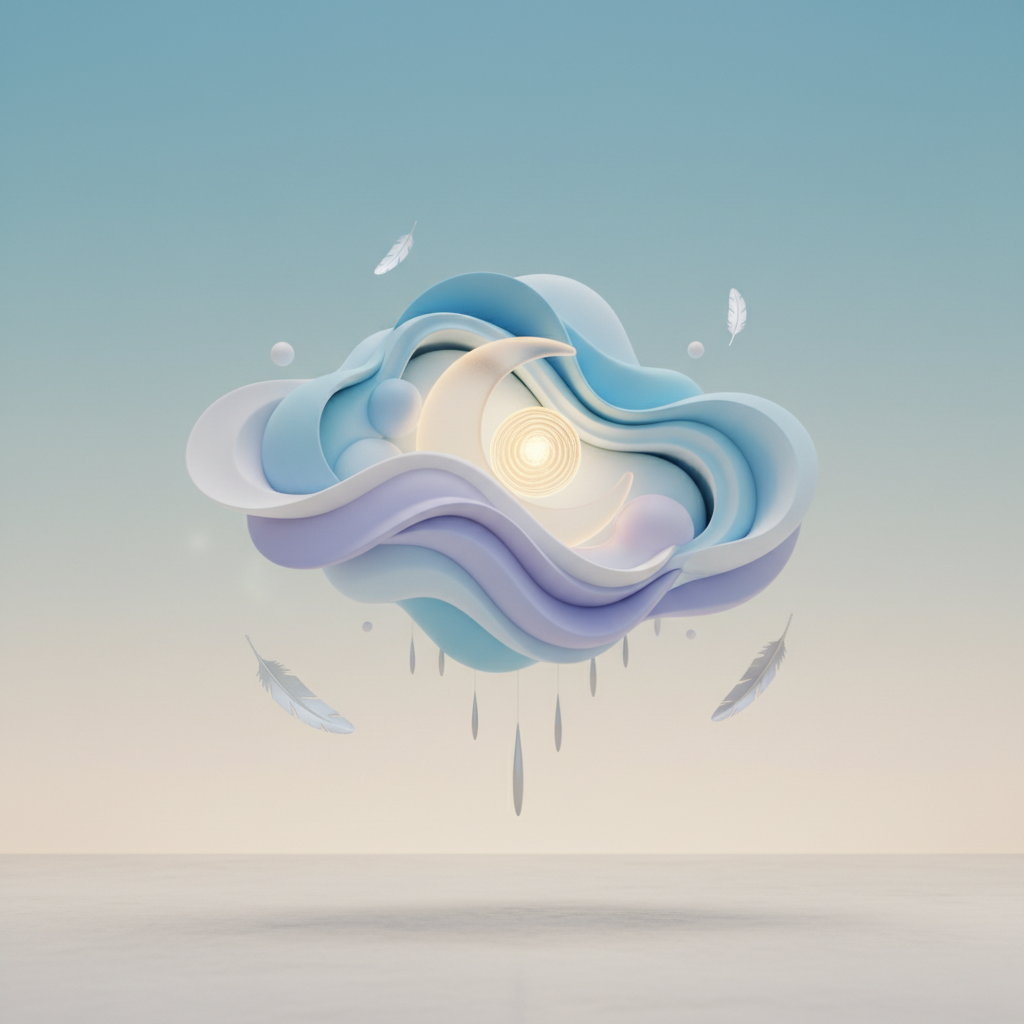 Nyugodt alvást szimbolizáló kép